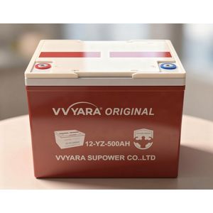 Batterie Solaire Rechargeable VV YARA ORIGINAL® (12-YZ-500AH) – Batterie 12V 500Ah Deep Cycle Sans Entretien pour Installation Solaire, Onduleur UPS & Secours Électrique