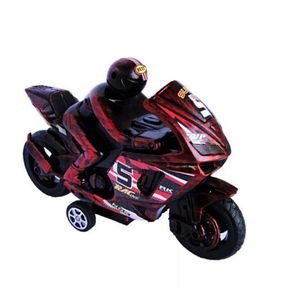 Moto de course miniature avec figurine