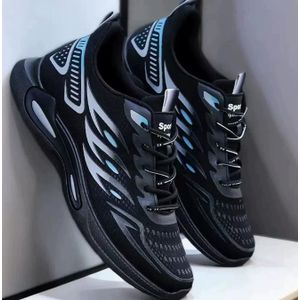 Baskets en maille respirante pour homme, légères, pour la course, décontractées, antidérapantes, basses, à lacets, pour le sport en extérieur.