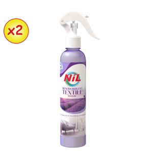 Super Clean Lot de 2 Desodorisants Textile 400Ml Lavande