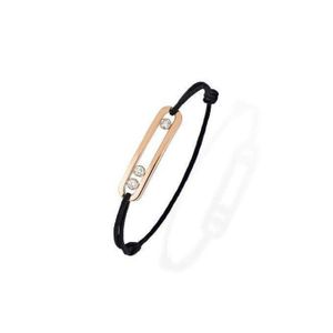   Bracelet En Corde Ajustable Boucle En Métal Doré, VB