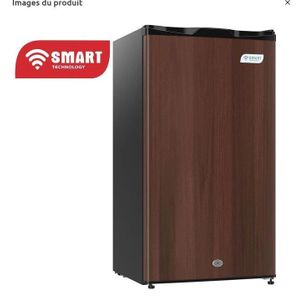 SMART TECHNOLOGY Réfrigérateur 1 Porte DFRST  90L (STR-90WH) Couleur Bois -12 Mois De Garantie