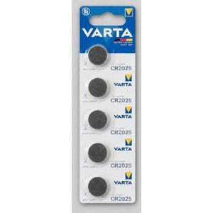 Importé de France  5 Piles boutons Varta CR2025.   Haute qualité. Longue durée.