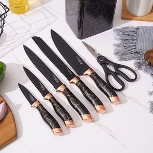  Coffret de couteaux de cuisine 6 pièces avec éplucheur