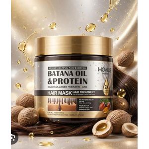 Masque capillaire wovike 500ml à huile de batana +katerine 