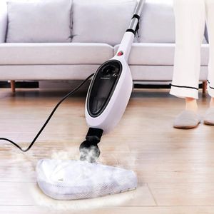Balai Vapeur 2-en-1 Évolutif et Défroisseur Portable – Blanc & Noir