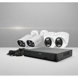 CALUS Caméra de sécurité NVS8-4 Max – Système de vidéosurveillance Wi-Fi à 4 canaux