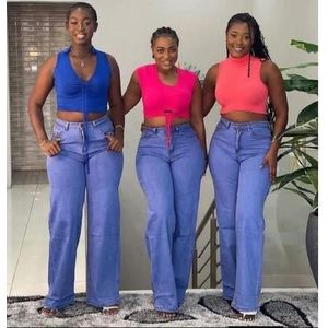 Pantalon Jeans Dame Gros Bas