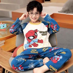 Ensemble de Pyjama Garçons Spider-Man (Deux Pièces) - Pyjamas Enfants à Manches Longues en Pur Coton (Âges 3-10)