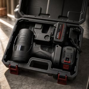 Souffleur de Feuilles & Poussière Sans Fil Mukitapul® 48VH – Portable avec 2 Batteries Lithium