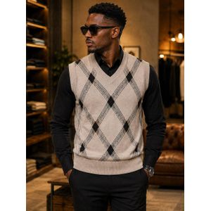 Gilet sans manche style cardigan en tricot