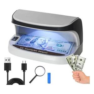 Détecteur de faux billets, détecteur de faux billets avec détecteur UV, détecteur de faux billets rechargeable, témoin lumineux intelligent, pour passeports, billets de banque, chèques, cartes de crédit