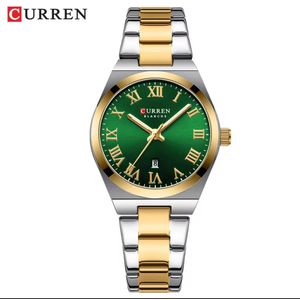 Curren Montre De Luxe Femme En Acier Inoxydable Resistante à l'eau