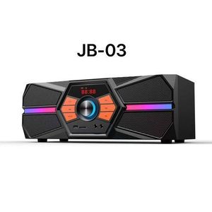 ALiTOP Enceinte Bluetooth JB-03 Haute Puissance avec Éclairage LED RGB – USB, TF, FM 