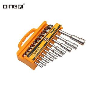 DINGQI Lot de 9 clés à pipes numéro : 8, 9, 10, 11, 12, 13, 14, 17, et 19 mm HN