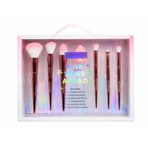 Profusion  Pink Skies Ahead - Coffret 7 Pinceaux De Maquillage Professionnels Avec Éponge Blender - Rose