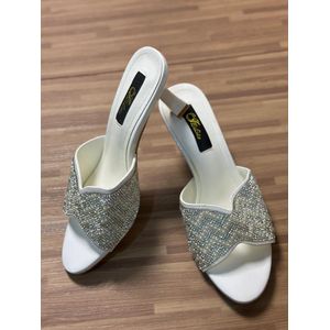Sandales à talon pour femme perlé