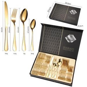 Lot de 24 pièces Cuillère doré lourd 