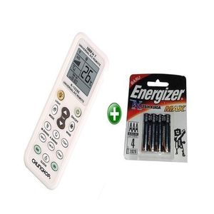 Télécommande Universelle De Climatiseur + 4 PILE Energizer-blanc