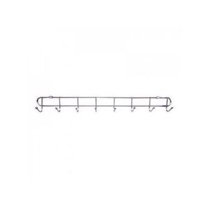 Porte Manteau De Porte Cuisine Couvert à 10 Crochets - Inox