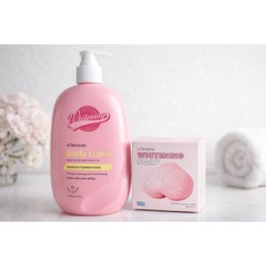 Körmesic - Duo unifiant – Savon Whitening + Lait Corporel Hydratant