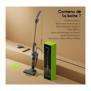 Oraimo Oraimo Aspirateur Balai Filaire CordForce Flex - 550W Super Aspiration - Facile A Manipuler