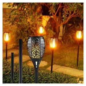 Gn Lot de 3 Lampes solaires pour jardin 
