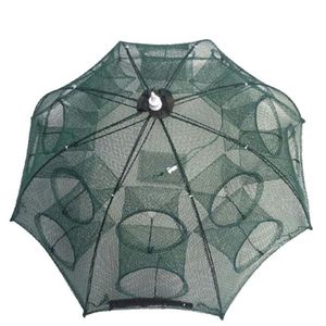 Filet de pêche pliable automatique à 20 trous en nylon pour crevettes, crabes, vairons, équipement de pêche