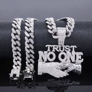 Gm Collier bling bling hip hop faux diamants : Argent 