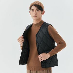 Men Black Diamond Quilted Vest