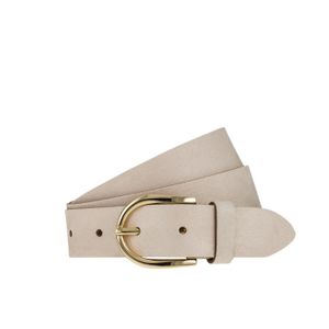 Vanzetti Ceinture Femme Élégante en Daim – Boucle Dorée Arrondie