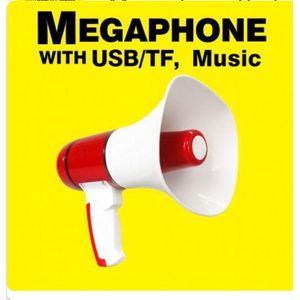 Mégaphone Portable Power Megaphone avec Bluetooth & USB Rechargeable