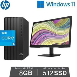 Hp  PRO TOWER 290 G9 DESKTOP PC CORE I5- RAM 8GB 512B SSD AVEC ECRAN 21.5 POUCES - WINDOWS 11 