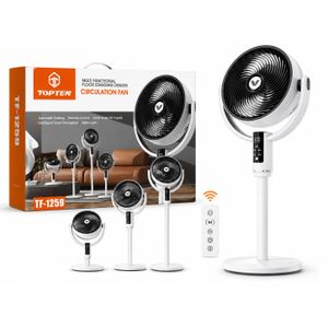 Ventilateur Circulateur TOPTEN TF-1259 Télécommandé – Silencieux & Multifonction