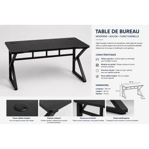 TABLE DE BUREAU 1M/60Cm