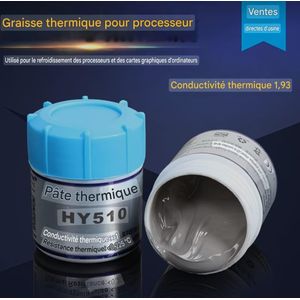 HY510 Pâte Thermique Conductivité Haute Performance Gris Pot 18g