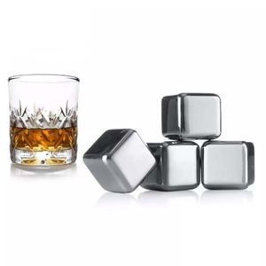 Cube De Glaçon Reutilisable En Acier Inoxydable, Sans Dilution Refroidissement Rapide, Avec Pince