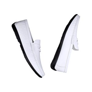 Mocassin Baladeuse en Simili cuir pour, Homme - Blanc