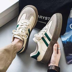 BLWOENS Chaussures sportives et de loisirs en cuir synthétique pour hommes - Vert