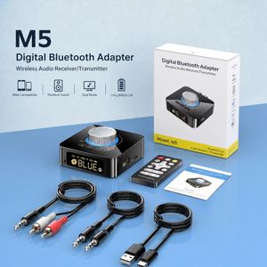 Récepteur et émetteur audio Bluetooth 6.0 2‑en‑1 avec port audio AUX
