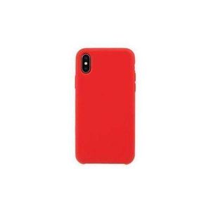 coque sillicone iPhone X avec 1 antichoc - rouge