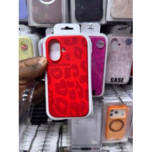 Coque en silicone Compatible IPhone 16 - Rouge