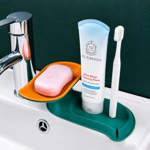 Porte-Savon 2 Niveaux avec Plateau Amovible – Organisateur Multifonction pour Lavabo, Salle de Bain et Cuisine