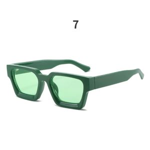 Y2K-Lunettes de soleil carrées 