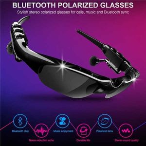 5IN1 Lunettes Bluetooth Dark Shades Lunettes De Soleil Polarisées Anti-fatigue Casque Stéréo