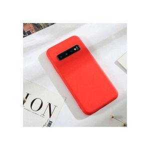 Diverse Coque Silicone Compatible Samsung Galaxy S10 Plus Avec Antichoc-ROUGE
