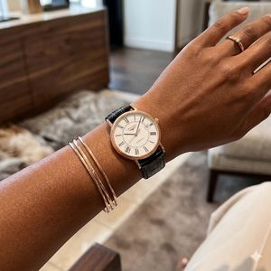 Mode Montre de luxe  dame longines bracelet  en cuir 