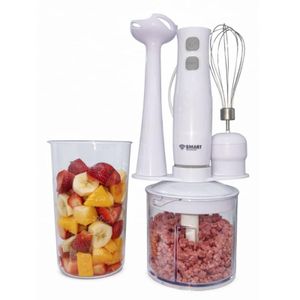 Smart Technology Mixeur Plongeant Électrique – 300 W – 3 Pièces – 2 Vitesses – Blanc – Garantie 3 Mois