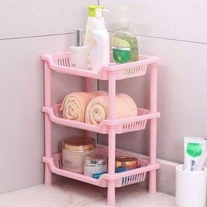Super Mini Étagère De Rangement En Plastique à Trois Niveaux En Forme De Carré Et Triangulaire