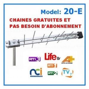 Antenne TNT Pour TV Avec Décodeur Intégré